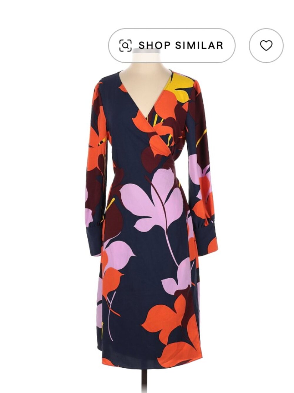 Halogen floral wrap dress